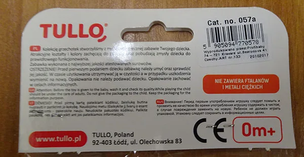 Giocattolo a sonaglio «Baby Rattle» — foto 2 dell'alert A12/00520/22