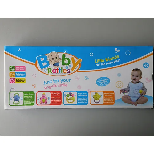 Set di sonagli per giocattoli «Baby rattles, Just for angelic smile» (LE BEI – LOVELY ANGEL TOYS)