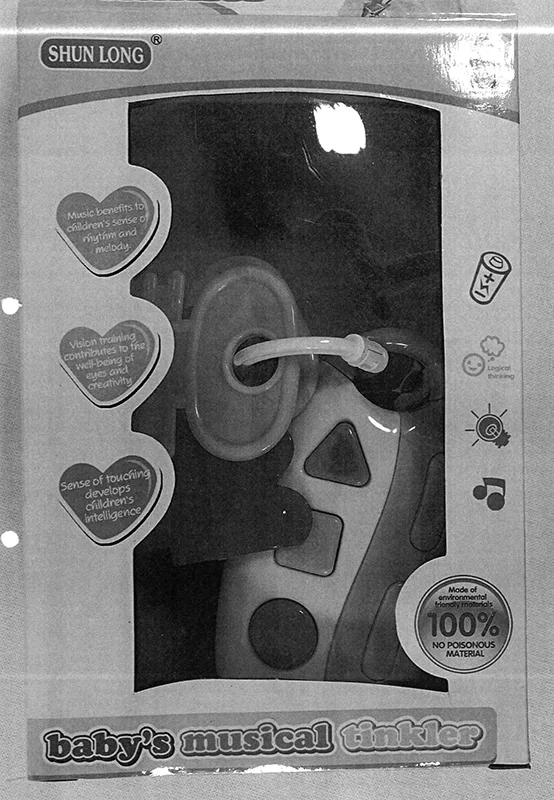 Giocattolo educativo in plastica «baby's musical tinkler» — foto 3 dell'alert A12/00405/20