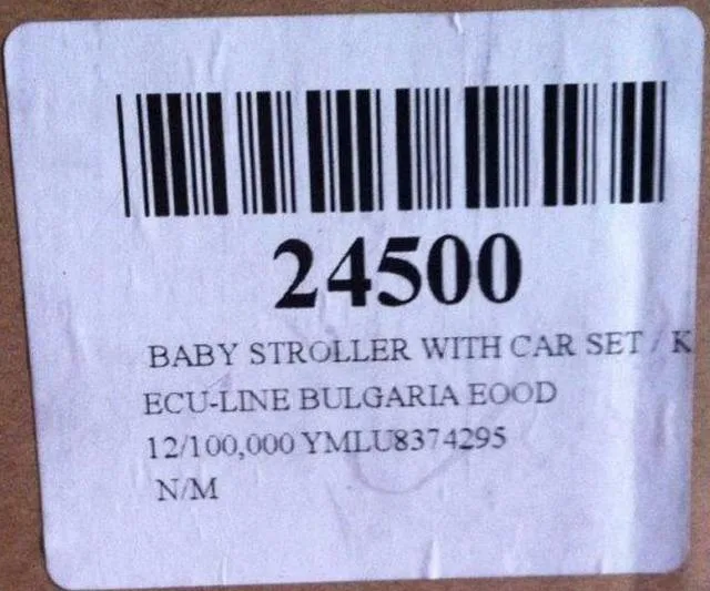 Passeggino combinato con seggiolino auto per bambini «Baby Stroller with Car Set» (Unknown)
