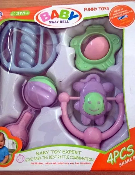 Set di giocattoli rattle «Baby sway bell» (Funny Toys)