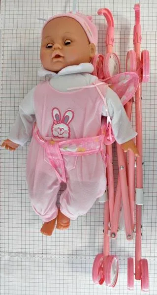 Passeggino giocattolo con bambola «Baby Toy» — foto 2 dell'alert A12/1233/16