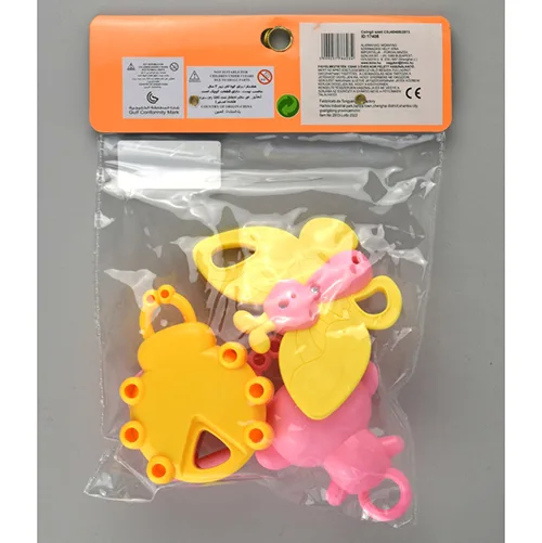 Set di sonagli per giocattoli «Baby toys, csörgő szett» (YALI TOYS)