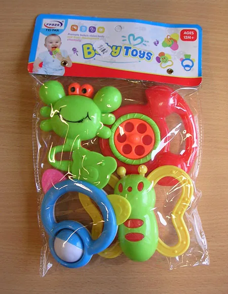 Set di sonaglio giocattolo «Baby Toys» (FP326 Fei Pan)