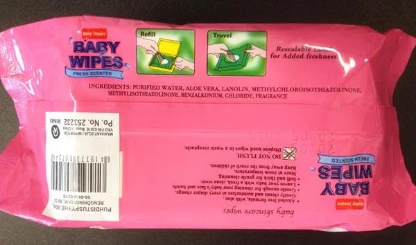 Salviette per la cura della pelle del bambino «Baby wipes, fresh scented» — foto 1 dell'alert A12/1063/16