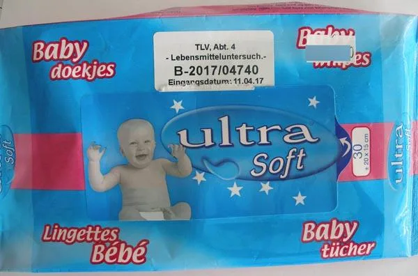 Salviette bagnate per bambini «Babytücher - Baby wipes» — foto 1 dell'alert A12/0844/17