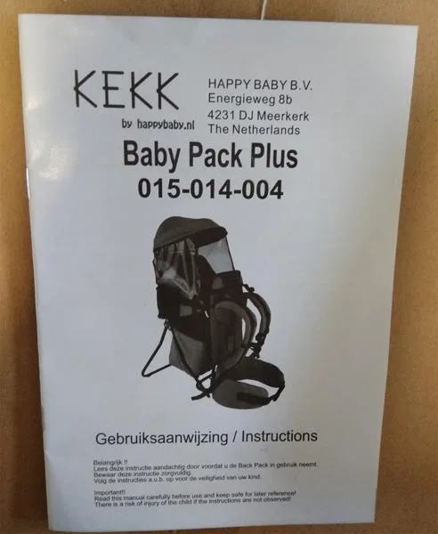 Portabambino «Backpack Plus Black» — foto 4 dell'alert A12/0312/19