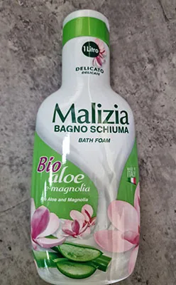 Schiuma da bagno «Bagno schiuma - Bio Aloe e magnolia» (Malizia)
