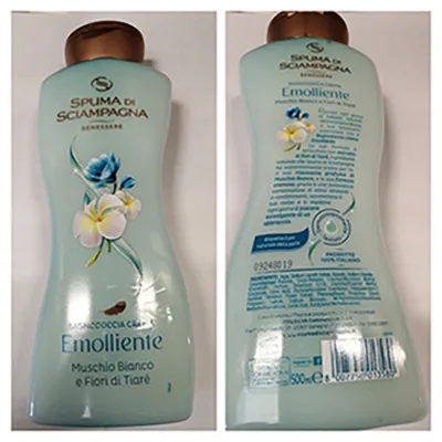 Crema doccia «Bagnodoccia crema emolliente» (SPUMA DI SCIAMPAGNA)