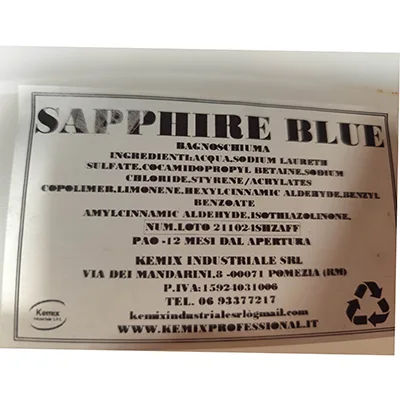 Gel doccia «BAGNOSCHIUMA SAPPHIRE BLUE» — foto 2 dell'alert SR/00616/26