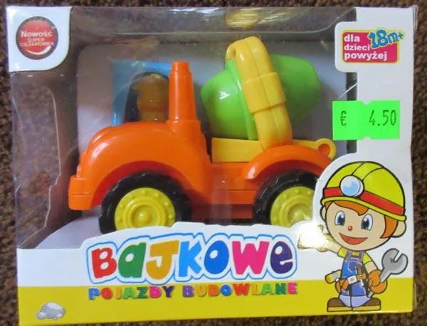 Auto giocattolo di plastica «BAJKOWE POJAZDY BUDOWLANE ('FAIRYTALE CONSTRUCTION VEHICLES')» — foto 2 dell'alert A12/0178/16