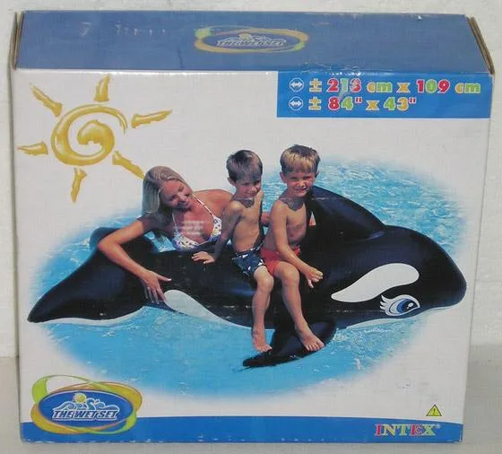 Balena da bagno gonfiabile – Nafukovacia veїryba – Whale ride-on (INTEX®, The wet set®)