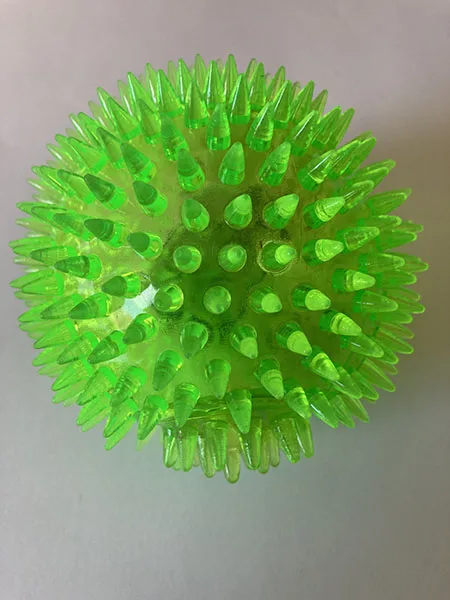 Palla di plastica con punte con luce e suono «BALL SPIKES SOUND AND LIGHT» (Robetoy)