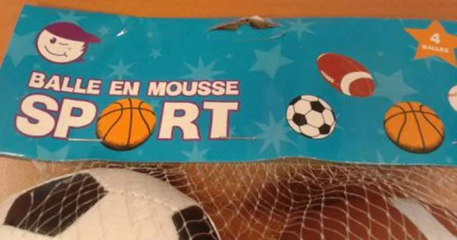 Sfere di gomma &amp; #13; &amp; #13; &amp; #13; «Balle en mousse 'SPORT' (Foam ball 'SPORT')»