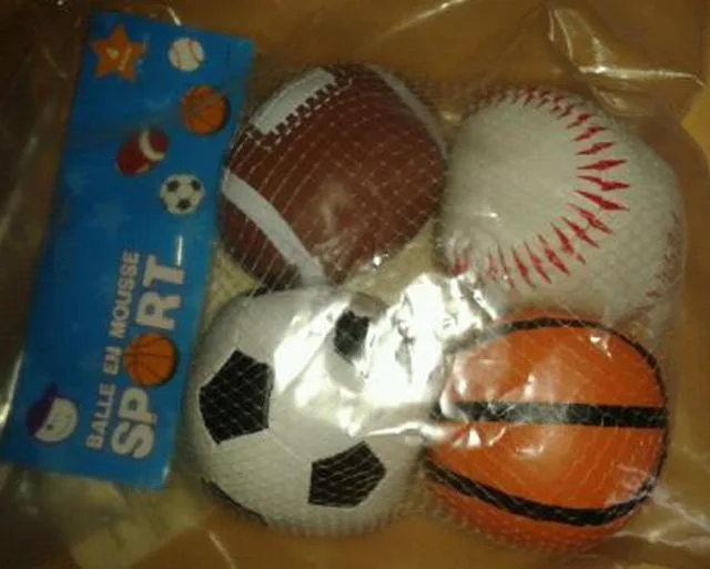 Sfere di gomma & #13; & #13; & #13; «Balle en mousse 'SPORT' (Foam ball 'SPORT')» — foto 2 dell'alert A12/1569/12