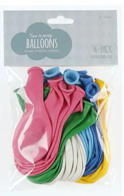 Palloncini «Ballonger blandade färger mix 36» (Clas Ohlson)