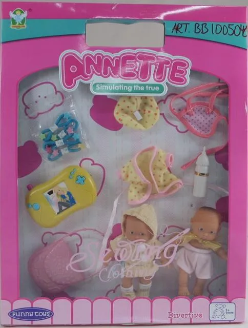Bambola e accessori set "Annette Doll" &amp; #13; &amp; #13; (Funny Toys)