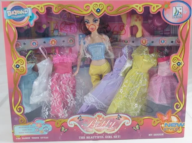 Bambola e accessori set "Betty Fashion Doll" &amp; #13; (Hui Xin Rong)