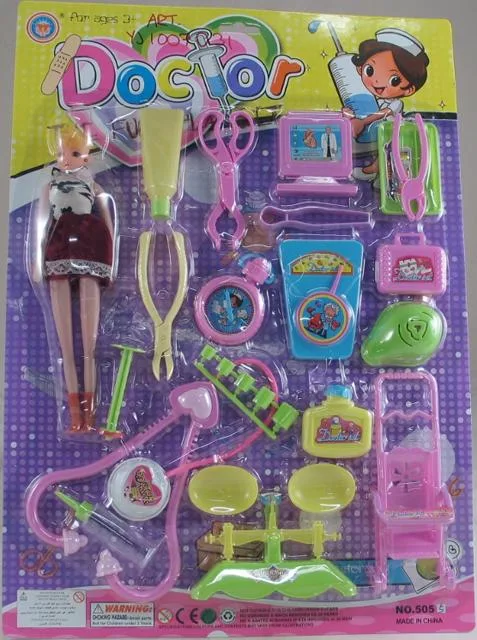Bambola e accessori set "Doctor" &amp; #13; &amp; #13;