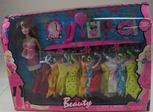Bambola e accessori set "Girl Top Style" &amp; #13; &amp; #13; (Beauty)