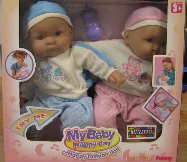 Bambole "My Baby Happy Day" gemelle &amp; #13; &amp; #13; (Mistertoys)
