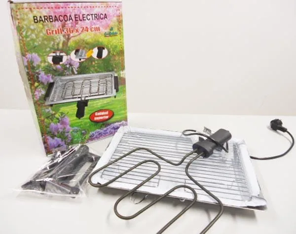 Griglia elettrica per barbecue «Barbacoa Electrica, Grill 36 x 24 cm» (La Bolata)