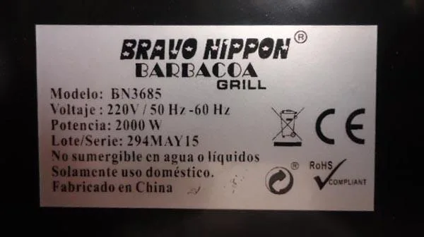 Griglia elettrica per barbecue «BARBACOA GRILL» — foto 3 dell'alert A12/0235/16