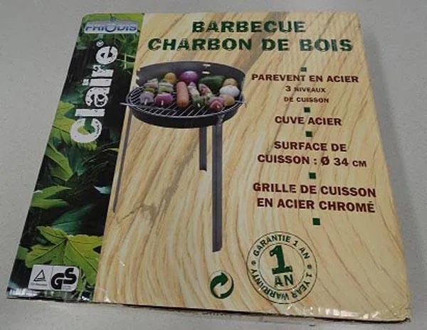 Griglia per barbecue «BARBECUE - CHARBON DE BOIS» — foto 1 dell'alert A12/1491/15