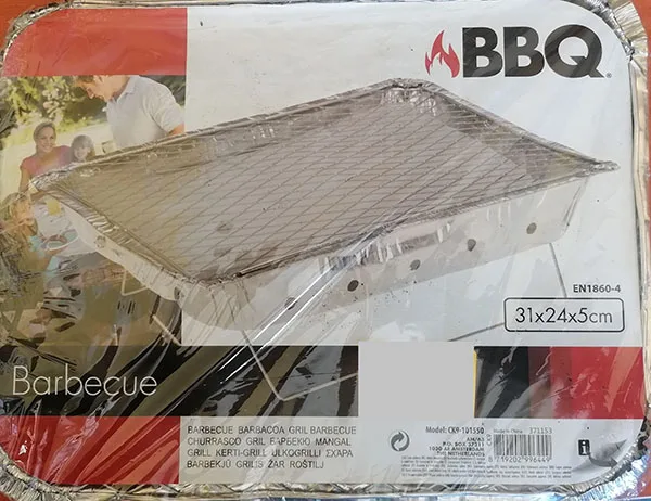 Barbecue usa e getta «Barbecue» — foto 1 dell'alert INFO/00104/23
