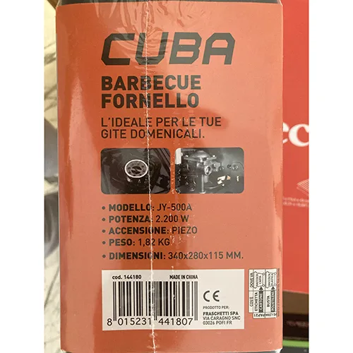 Stufa a gas portatile «Barbeque Fornello» (Brixo (Cuba))