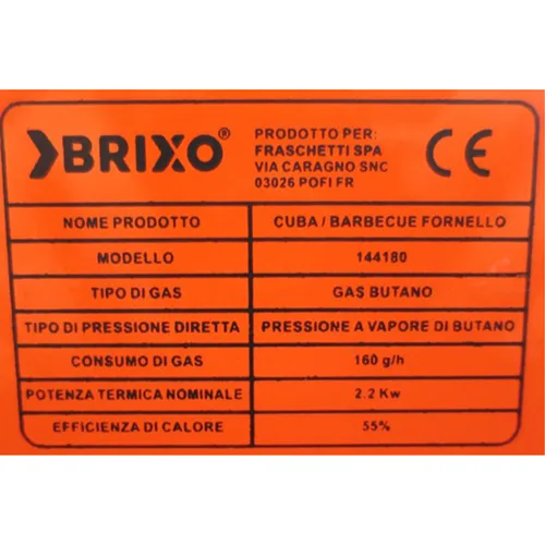 Stufa a gas portatile «Barbeque Fornello» — foto 3 dell'alert OR/00061/26