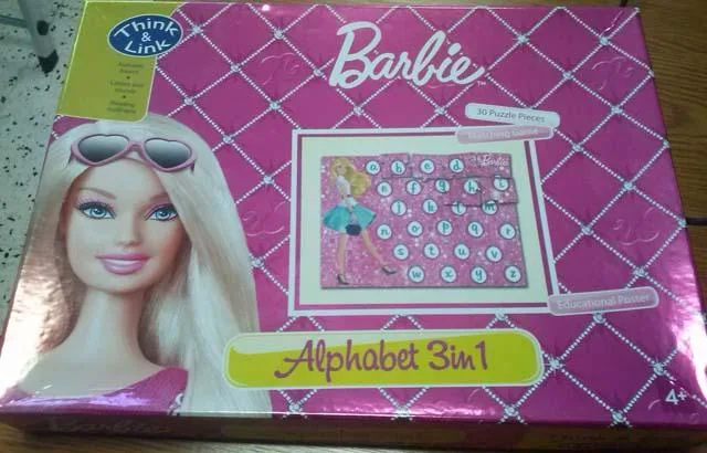 Puzzle giocattolo «Barbie Alphabet 3 in 1» (Think and Link)