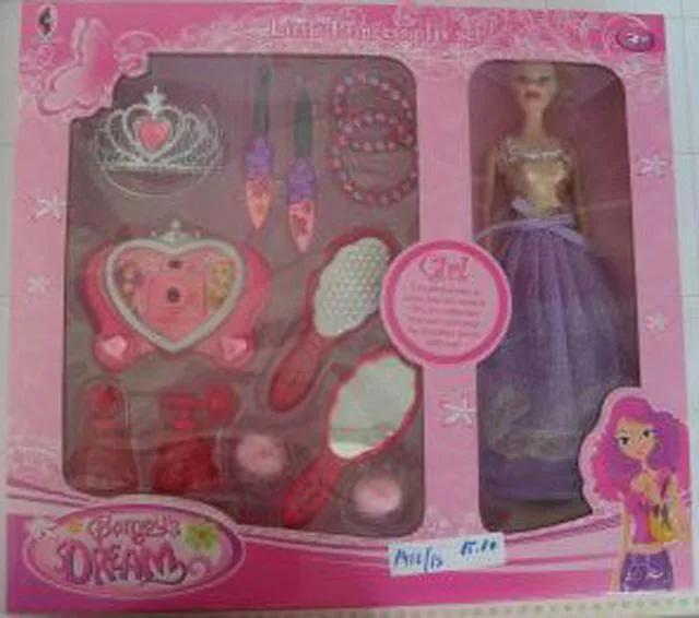 Bambola con accessori «Barney fashion beauty set» (Barney's dream)