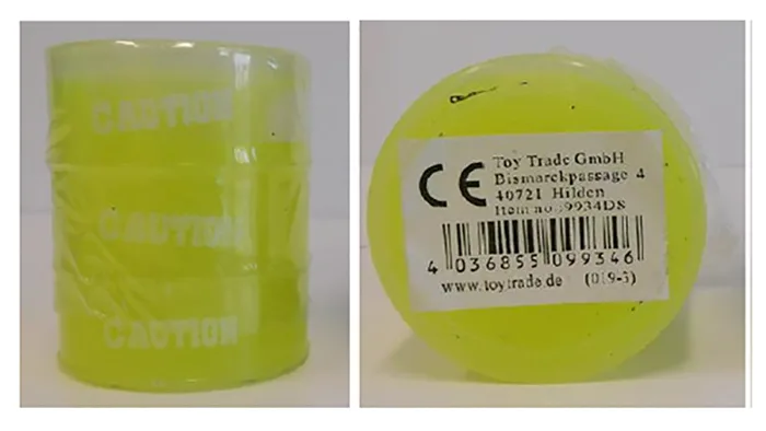 Melma del giocattolo «Barrel-O-SLIME gelb» (Toy Trade GmbH)