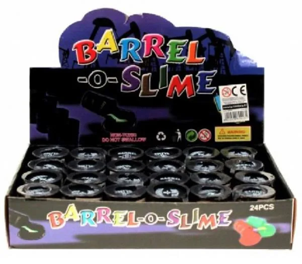 Melma del giocattolo «BARREL-O-SLIME (Schleim im Ölfass 100g)» — foto 2 dell'alert A11/0058/19