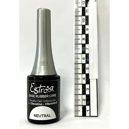 Smalto per unghie in gel «Base Rubber Care con cheratina e Vitamina E Neutral» (Estrosa)