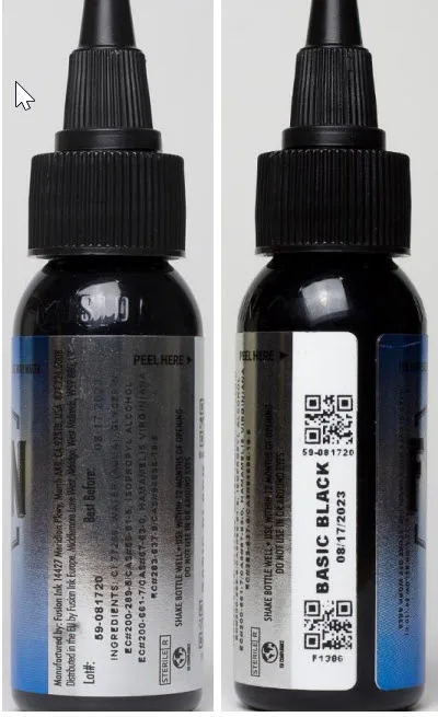 Inchiostro del tatuaggio «Basic Black» (FUSION INK)