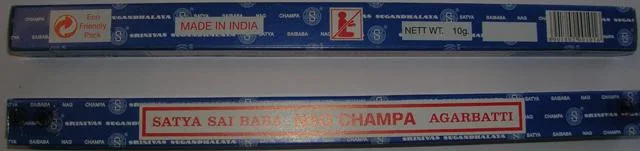 Bastoncini profumati di incenso "Satya Sai Baba Nag Champa — foto 1 dell'alert 0509/11