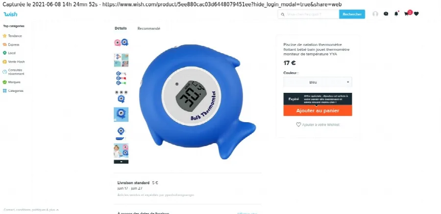 Termometro bagno per bambini «Bath thermometer»