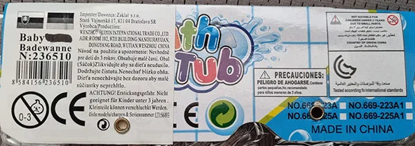 Bambola in plastica con accessori «Bath Tub Baby in a bath with accessories» — foto 2 dell'alert A12/01581/22