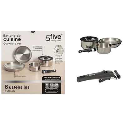 Set di pentole «Batterie de cuisine - 6 ustensiles» (5 Five)