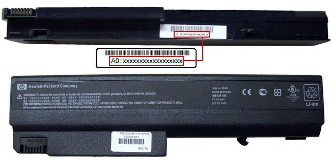 Batterie ricaricabili agli ioni di litio utilizzati con i computer portatili Hewlett-Packard e Compaq — foto 4 dell'alert 1384/08