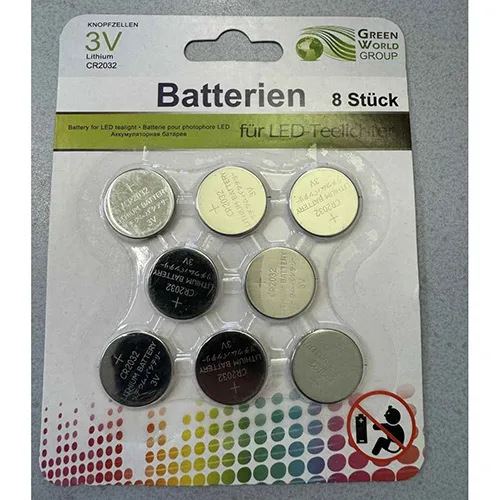 Batterie a bottone «Batterien 8 Stück Knopfzellen» — foto 1 dell'alert SR/02390/26
