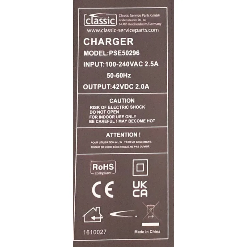 Caricabatterie «Battery charger» — foto 3 dell'alert SR/04192/25