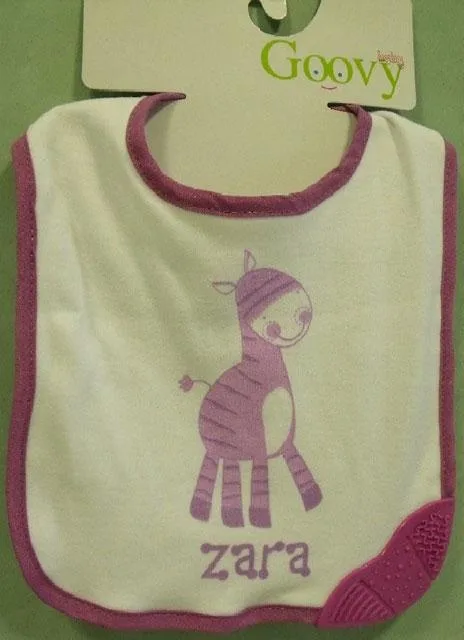 Bavaglino in cotone con dentiera (Baby Goovy)