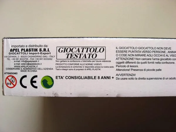 Pistola giocattolo di plastica «BB GUN» — foto 3 dell'alert A12/1681/19
