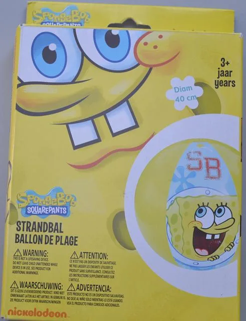 Palla gonfiabile della spiaggia «Beach Ball- SpongeBob» (Atosa)
