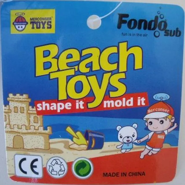 Set di giocattoli da spiaggia «Beach Toys» (Fondo Sub - Merconser Toys)