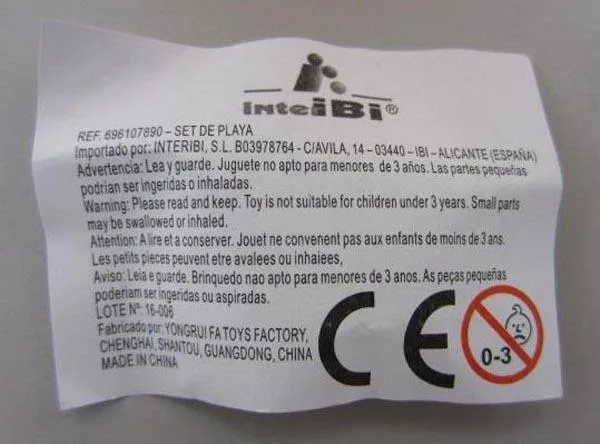 Set di giocattoli da spiaggia «Beach toys/Set de Playa» (Inteibi)