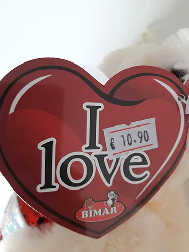 Peluche giocattolo «Bear "I Love"» — foto 5 dell'alert A12/01096/21